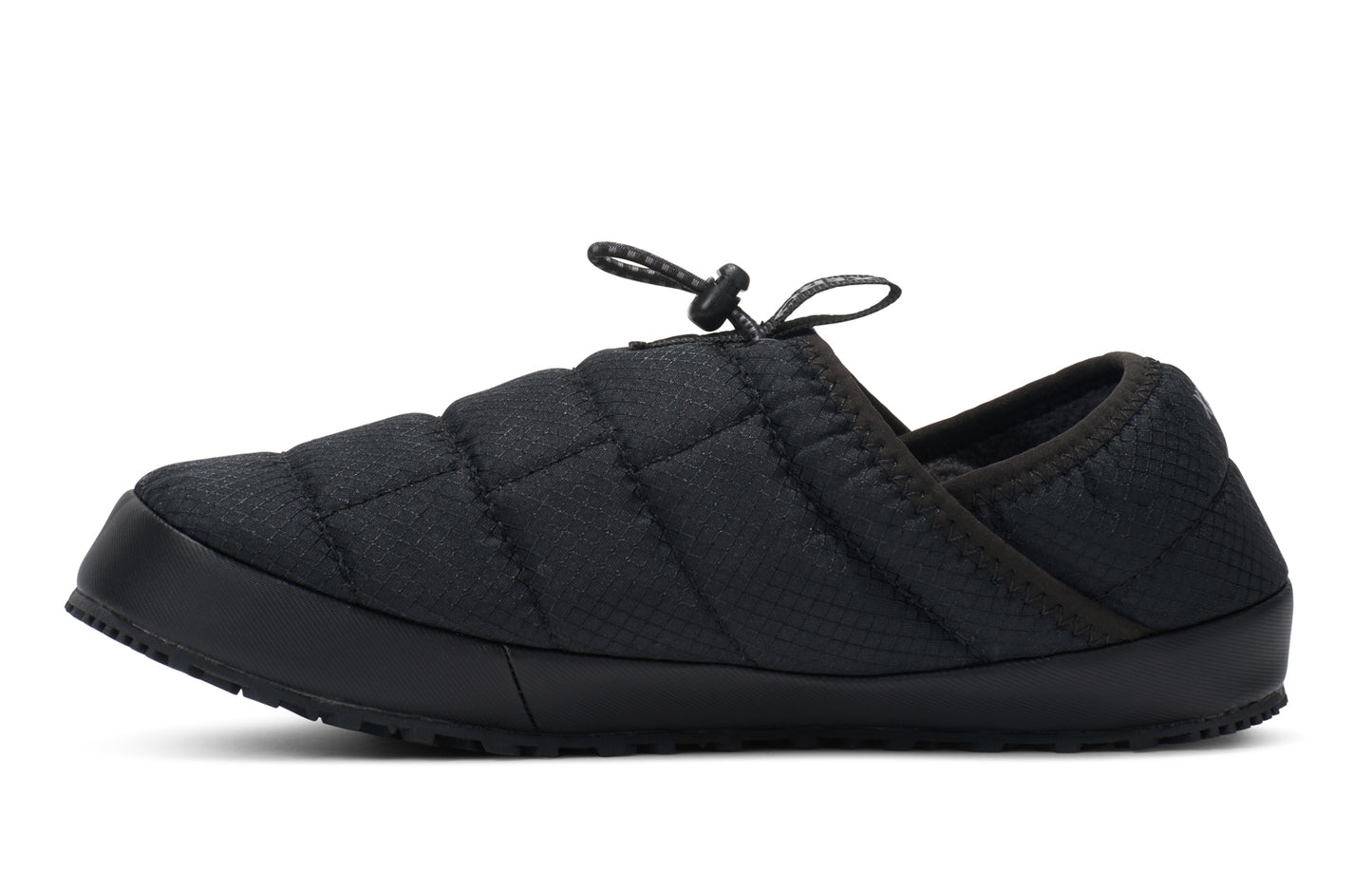 Xero Shoes Canada, specifically men’s barefoot shoes Canada. These minimalist shoes have flexible soles, wide toe boxes, and zero drop. Side view of Xero Women's Pagosa Fireside in Black. Insulated fireside slipper.