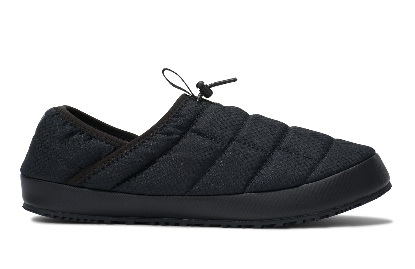Xero Shoes Canada, specifically men’s barefoot shoes Canada. These minimalist shoes have flexible soles, wide toe boxes, and zero drop. Side view of Xero Men's Pagosa Fireside in Black. Comfy fluffy slipper.