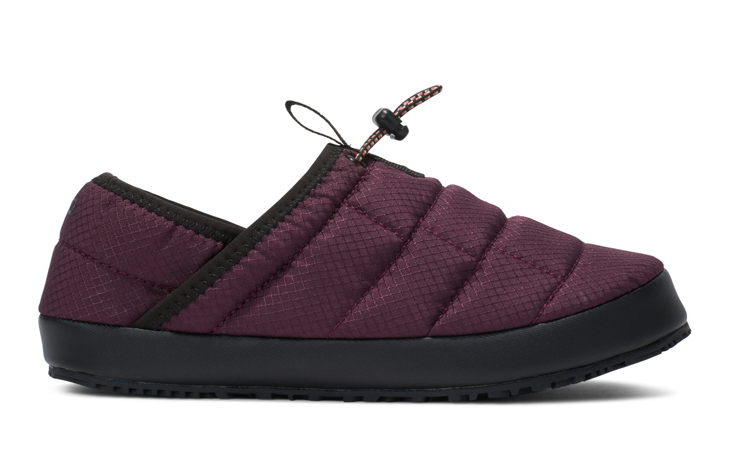 Xero Shoes Canada, specifically men’s barefoot shoes Canada. These minimalist shoes have flexible soles, wide toe boxes, and zero drop. Side view of Xero Women's Pagosa Fireside in Fig. Insulated fireside slipper.