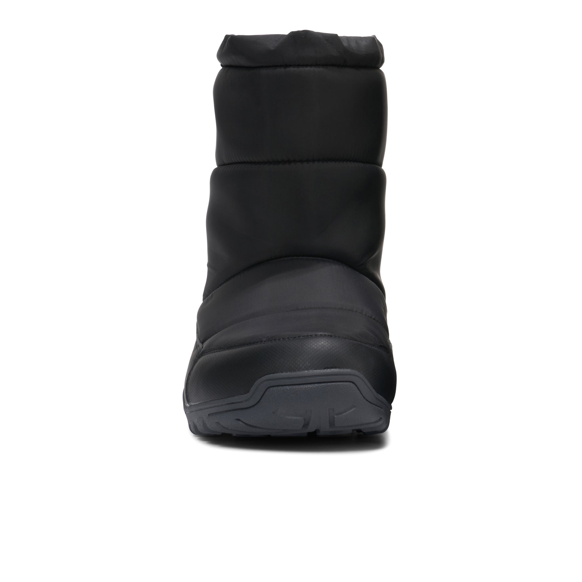 Black winter boot on a white background.  Tru Stride Co brings Xero shoes to Canada