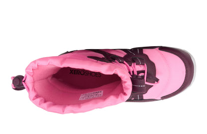 Pink and black XeroShox shoe on a white background.  Tru Stride Co brings Xero shoes to Canada