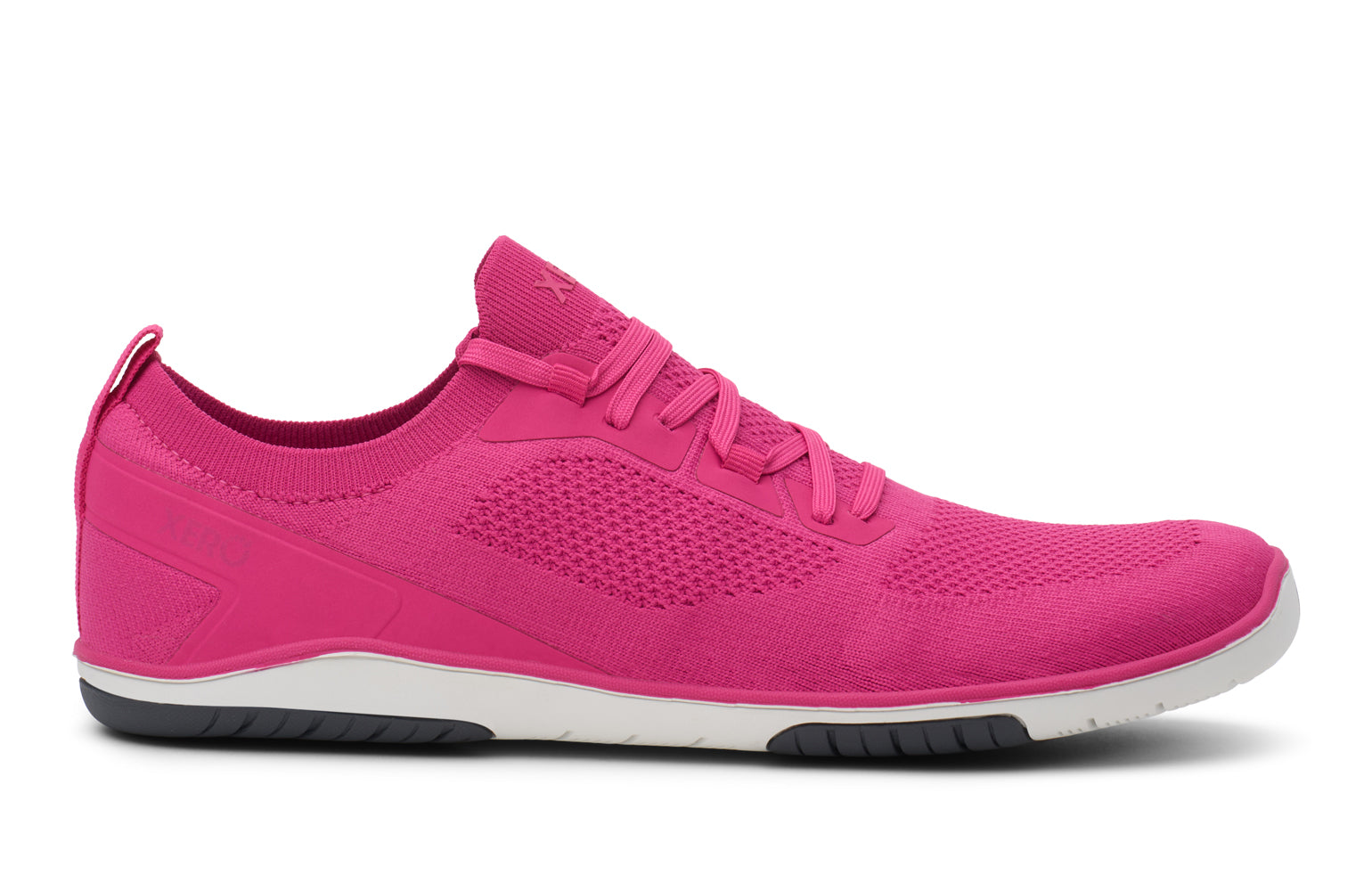 Pink athletic shoe on a white background.  Tru Stride Co brings Xero Shoes to Canada
