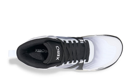 White basketball shoe with black accents on a white background Tru Stride Co brings Xero Shoes to Canada