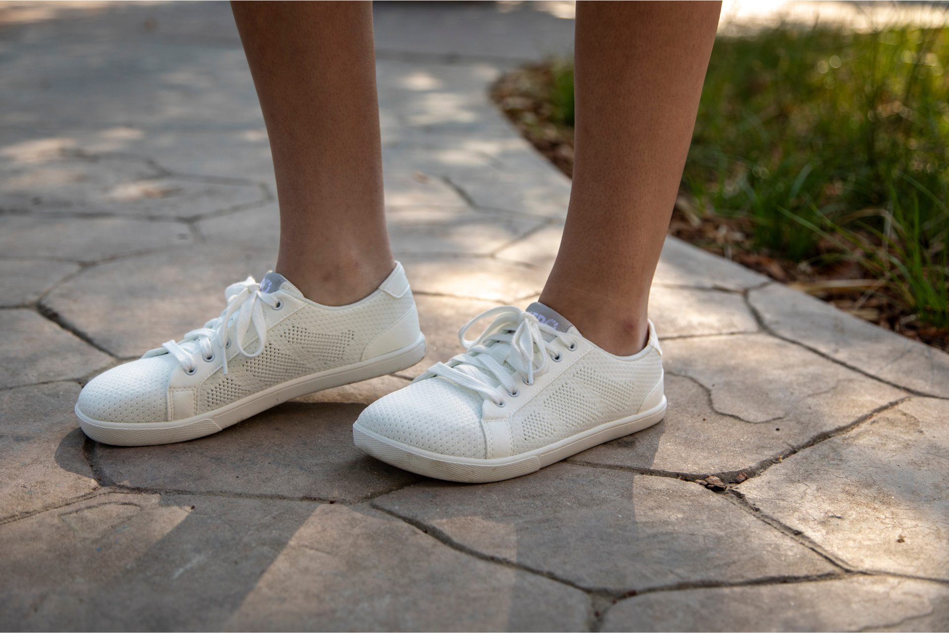 Xero shoes Canada woman wearing shoes on sidewalk